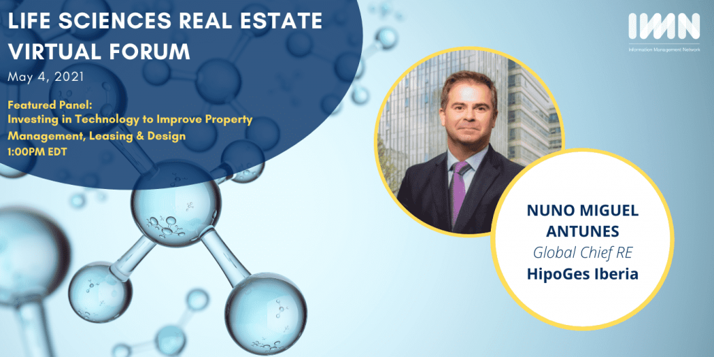 evento inmobiliario real estate Nuno Antunes Hipoges Iberia Life Sciences Real Estate Virtual Forum